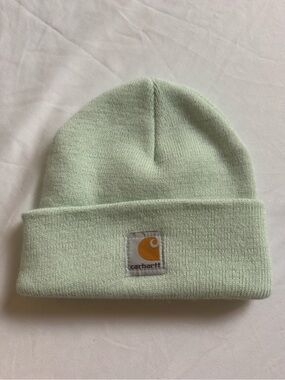 Carhartt Kids Light Mint Cuffed Beanie with Logo Patch